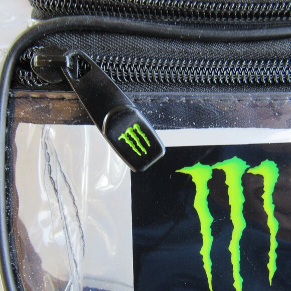 NEW Monster Energy Black Hat Cap and Clear Fanny Pack Waist Bag Bandana Set - Picture 11 of 15